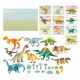 Joc magnetic Dinozauri 45 piese