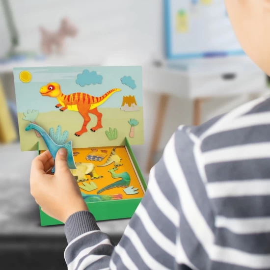 Joc magnetic Dinozauri 45 piese