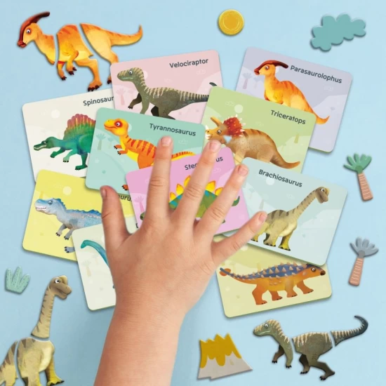 Joc magnetic Dinozauri 45 piese