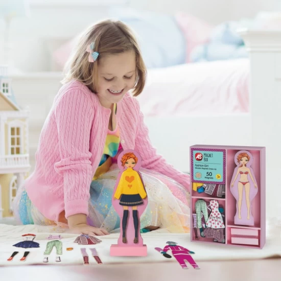 Set magnetic de imbracat fetita Fashion Girl