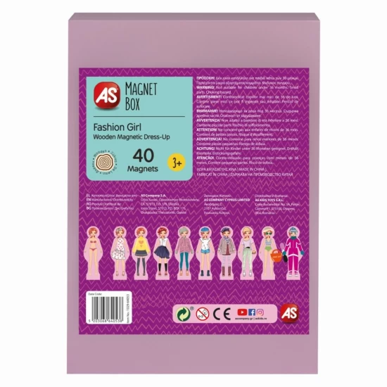 Set magnetic de imbracat fetita Fashion Girl