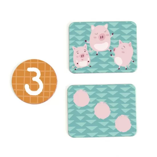 Set magnetic educativ 57 piese - Invata numerele Set magnetic educativ 57 piese - Invata numerele