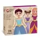 Set Universul Printeselor cu 24 piese magnetice din lemn Set Universul Printeselor cu 24 piese magnetice din lemn