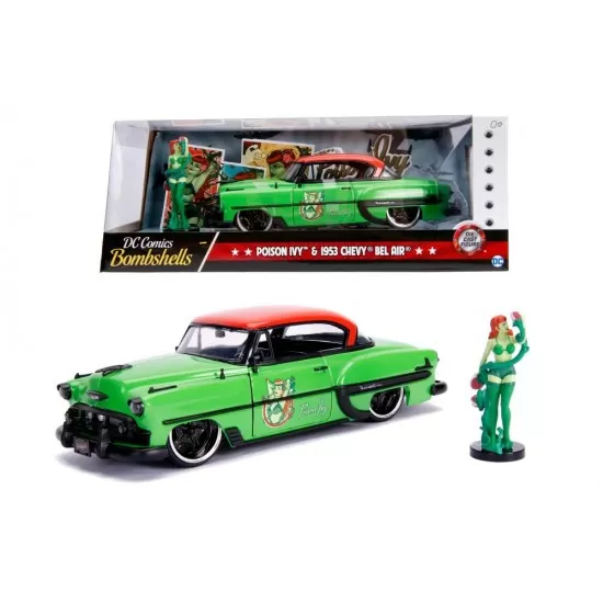 Masinuta metalica DC Comics Bombshells 1953 Chevy Ivy scara 1:24 Masinuta metalica DC Comics Bombshells 1953 Chevy Ivy scara 1:24