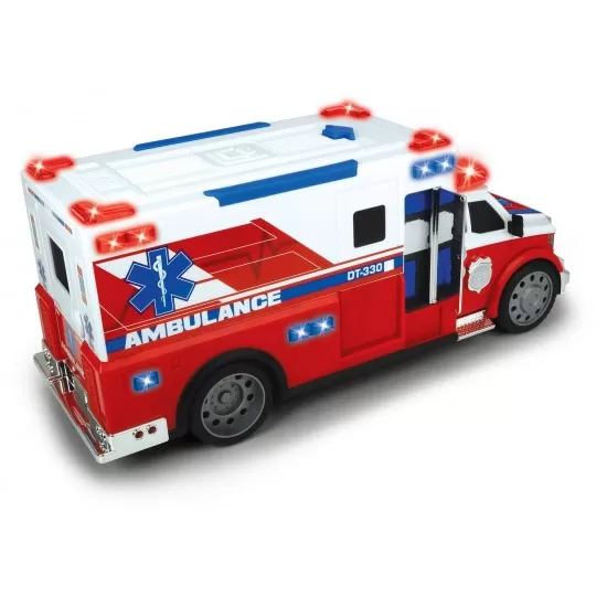 Masina ambulanta Dickie Toys 33 cm cu targa Masina ambulanta Dickie Toys 33 cm cu targa