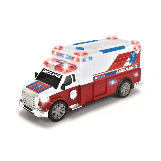 Masina ambulanta Dickie Toys 33 cm cu targa Masina ambulanta Dickie Toys 33 cm cu targa