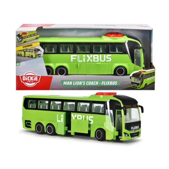 Autobuz Dickie Toys MAN Flixbus Lions Coach 26.5 cm Autobuz Dickie Toys MAN Flixbus Lions Coach 26.5 cm