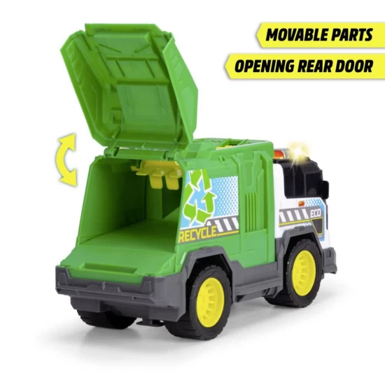 Camion de reciclare cu lumini si sunete 30 cm