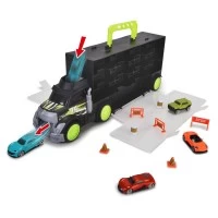 Camion transportator 43 cm cu 4 masinute si accesorii