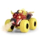 Masina de teren Flaming Fire Monster cu lumini, sunete, suspensii si functie abur 25 cm