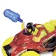 Masina de teren Flaming Fire Monster cu lumini, sunete, suspensii si functie abur 25 cm