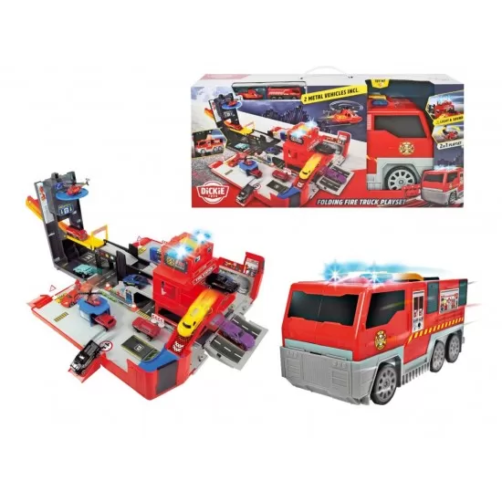 Statie de pompieri pliabila Dickie Toys
