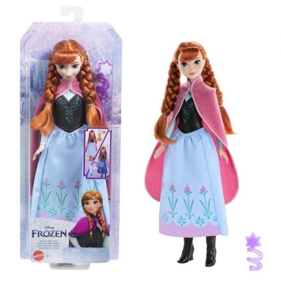 Papusa Anna Disney Frozen cu fusta magica Papusa Anna Disney Frozen cu fusta magica