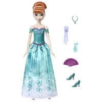 Papusa Anna cu evantai Disney Frozen Spin and Reveal 