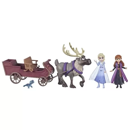 Set papusi Anna si Elsa cu sanie Frozen 2 Set papusi Anna si Elsa cu sanie Frozen 2