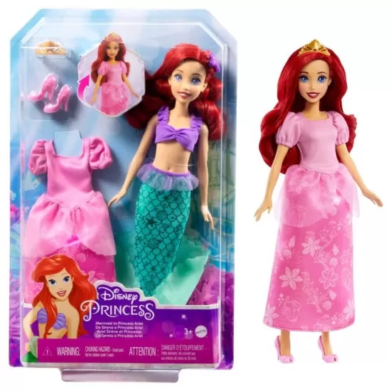 Papusa Ariel 2 in 1 Disney Princess Papusa Ariel 2 in 1 Disney Princess