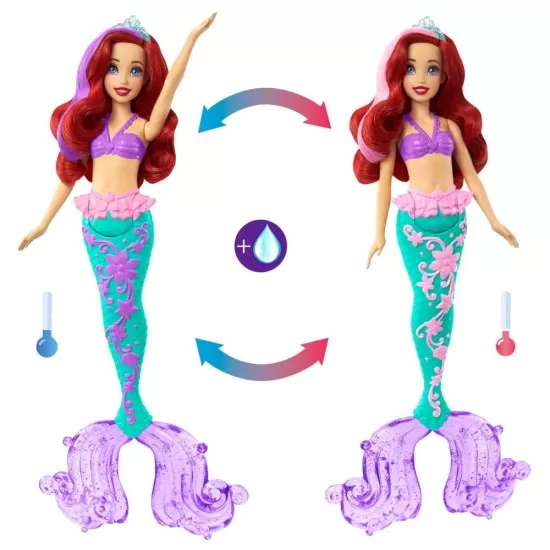 Papusa Ariel cu culori schimbatoare Disney Princess Papusa Ariel cu culori schimbatoare Disney Princess