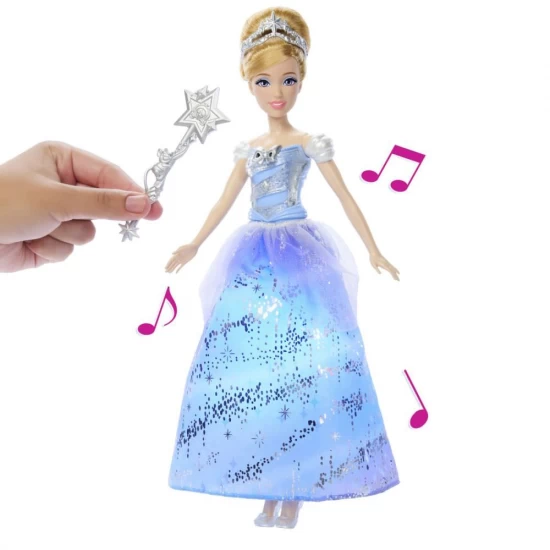 Papusa Disney Princess Cenusareasa interactiva cu rochie luminoasa Papusa Disney Princess Cenusareasa interactiva cu rochie luminoasa