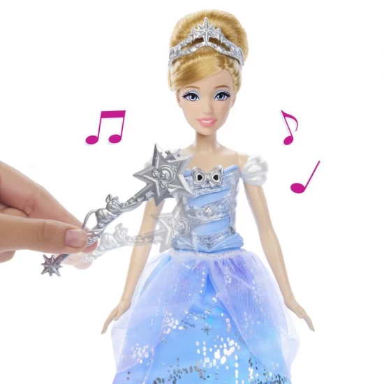 Papusa Disney Princess Cenusareasa interactiva cu rochie luminoasa Papusa Disney Princess Cenusareasa interactiva cu rochie luminoasa