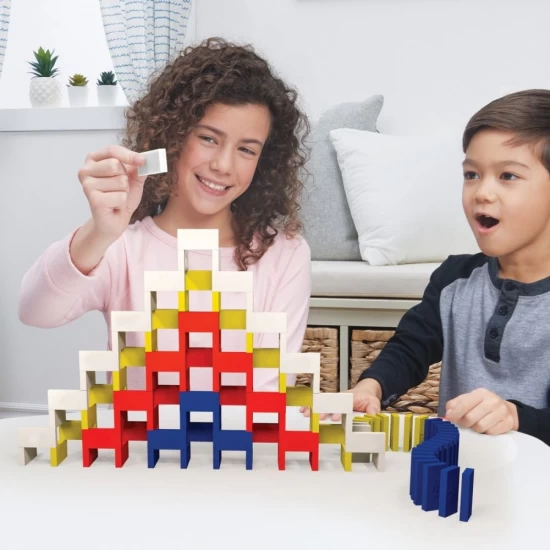 Set domino Art Deluxe 100 piese cu accesorii by Lily Hevesh  