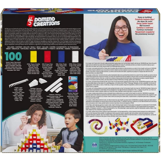 Set domino Art Deluxe 100 piese cu accesorii by Lily Hevesh  