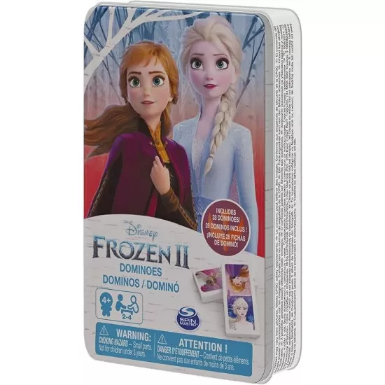 Joc Domino Frozen 2 in cutie de metal