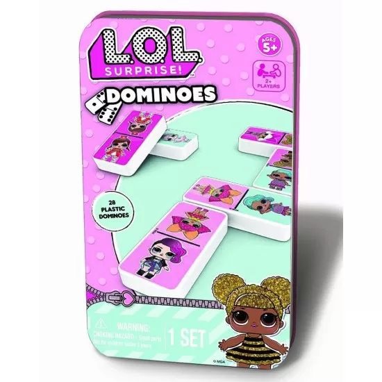 Joc Domino in cutie de metal LOL Joc Domino in cutie de metal LOL