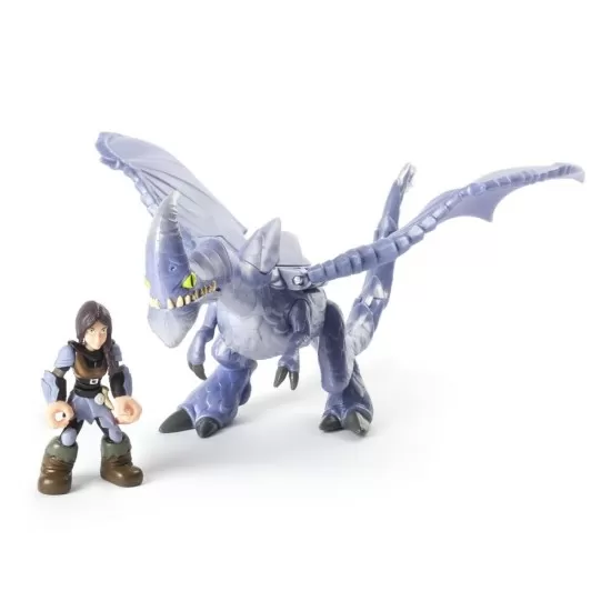 Figurina dragon cu calaret Heather si Windshear Dragons Figurina dragon cu calaret Heather si Windshear Dragons