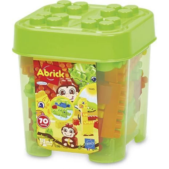 Set cuburi constructie animale 70 piese Ecoiffier Abrick 