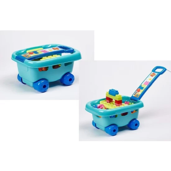 Set cuburi constructie in carucior Ecoiffier Abrick 30 piese