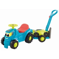 Set tractor ride on cu remorca si cositoare Ecoiffier