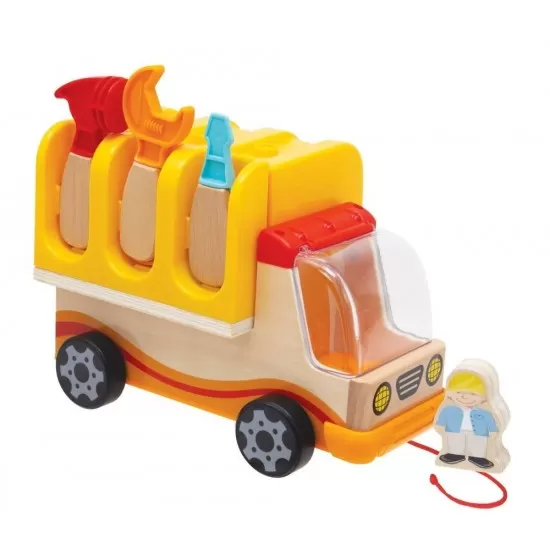 Set de joaca 2 in 1 camion si banc de lucru Eichhorn Set de joaca 2 in 1 camion si banc de lucru Eichhorn