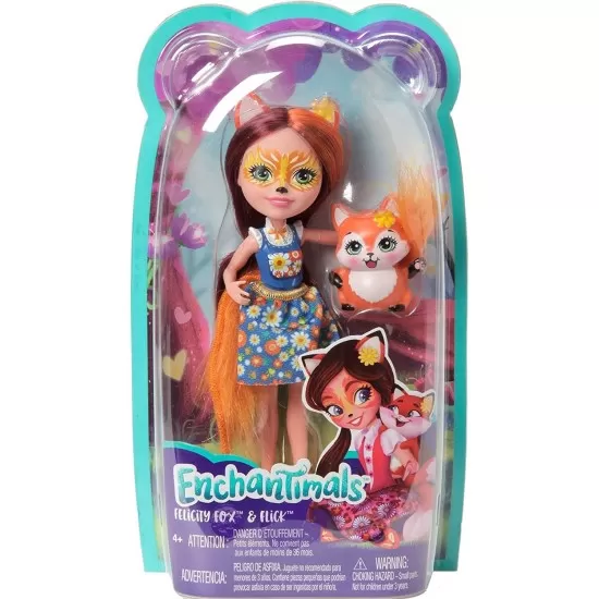 Papusa Enchantimals cu animalut Felicity Fox & Flick Papusa Enchantimals cu animalut Felicity Fox & Flick