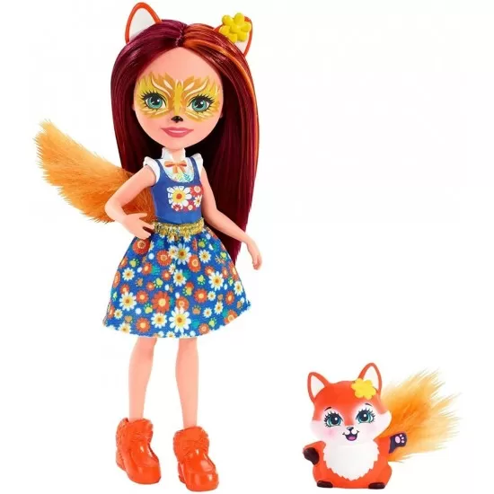 Papusa Enchantimals cu animalut Felicity Fox & Flick Papusa Enchantimals cu animalut Felicity Fox & Flick