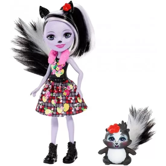 Papusa Enchantimals cu animalut Sage Skunk & Caper Papusa Enchantimals cu animalut Sage Skunk & Caper