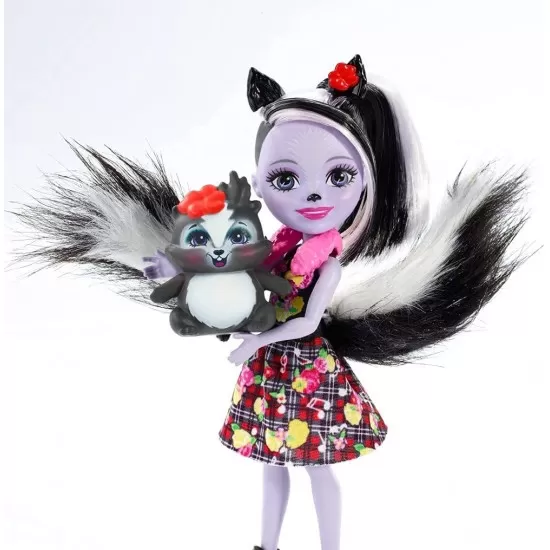 Papusa Enchantimals cu animalut Sage Skunk & Caper Papusa Enchantimals cu animalut Sage Skunk & Caper