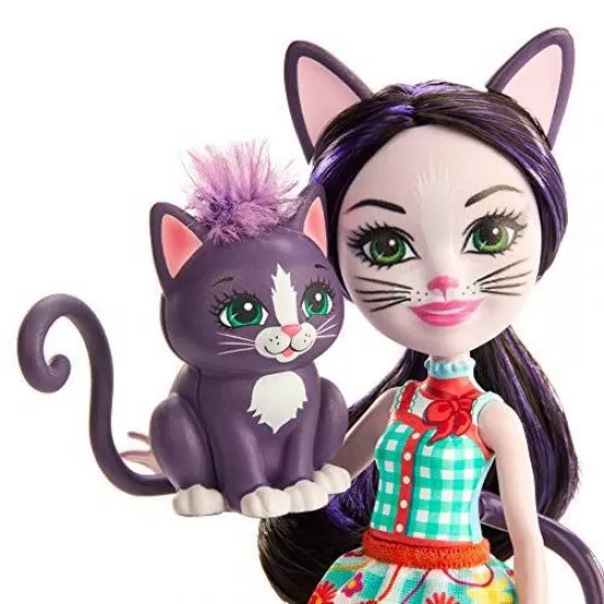 Papusa Enchantimals Mattel Ciesta Cat cu animalut Climber Papusa Enchantimals Mattel Ciesta Cat cu animalut Climber