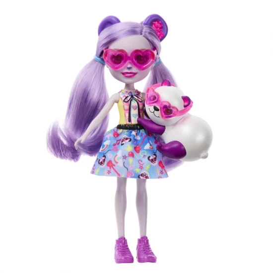 Set papusa Enchantimals cu animalut - Pemma Panda si Clamber Set papusa Enchantimals cu animalut - Pemma Panda si Clamber