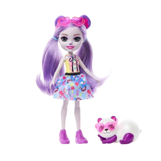 Set papusa Enchantimals cu animalut - Pemma Panda si Clamber Set papusa Enchantimals cu animalut - Pemma Panda si Clamber