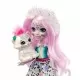 Papusa Enchantimals Mattel Sybill Snow Leopard cu animalut Flake