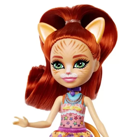 Set de joaca Enchantimals papusa si animalut Tarla Tabby si Cuddler Set de joaca Enchantimals papusa si animalut Tarla Tabby si Cuddler