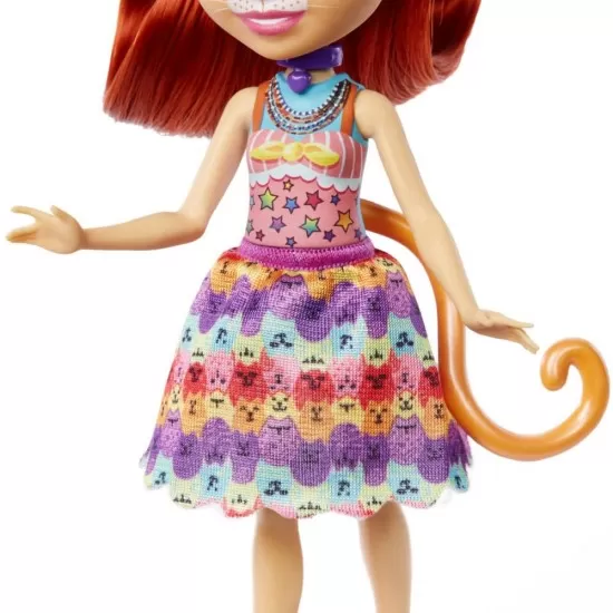Set de joaca Enchantimals papusa si animalut Tarla Tabby si Cuddler Set de joaca Enchantimals papusa si animalut Tarla Tabby si Cuddler