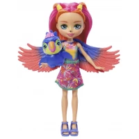 Set papusa Enchantimals cu animalut - Trippi Toucan si Canopy