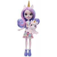 Set papusa Enchantimals cu animalut - Ulia unicorn si Pacifica