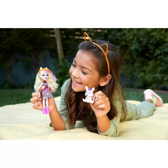 Papusa Enchantimals Zadie Zebra cu animalut Ref