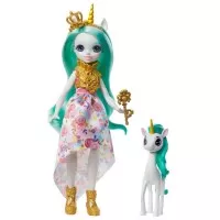 Papusa Enchantimals Royal Queen Unity si animalut Stepper