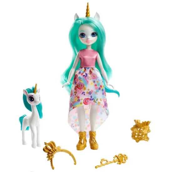 Papusa Enchantimals Royal Queen Unity si animalut Stepper Papusa Enchantimals Royal Queen Unity si animalut Stepper
