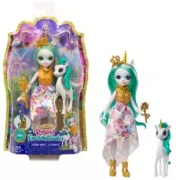 Papusa Enchantimals Royal Queen Unity si animalut Stepper