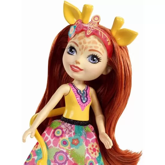 Set papusa cu animalut girafa Gillian Enchantimals Set papusa cu animalut girafa Gillian Enchantimals