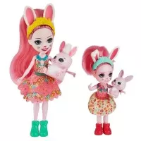 Set papusi surori Enchantimals si animalutele lor Bree Bunny & Twist si Bedelia Bunny & Tappy